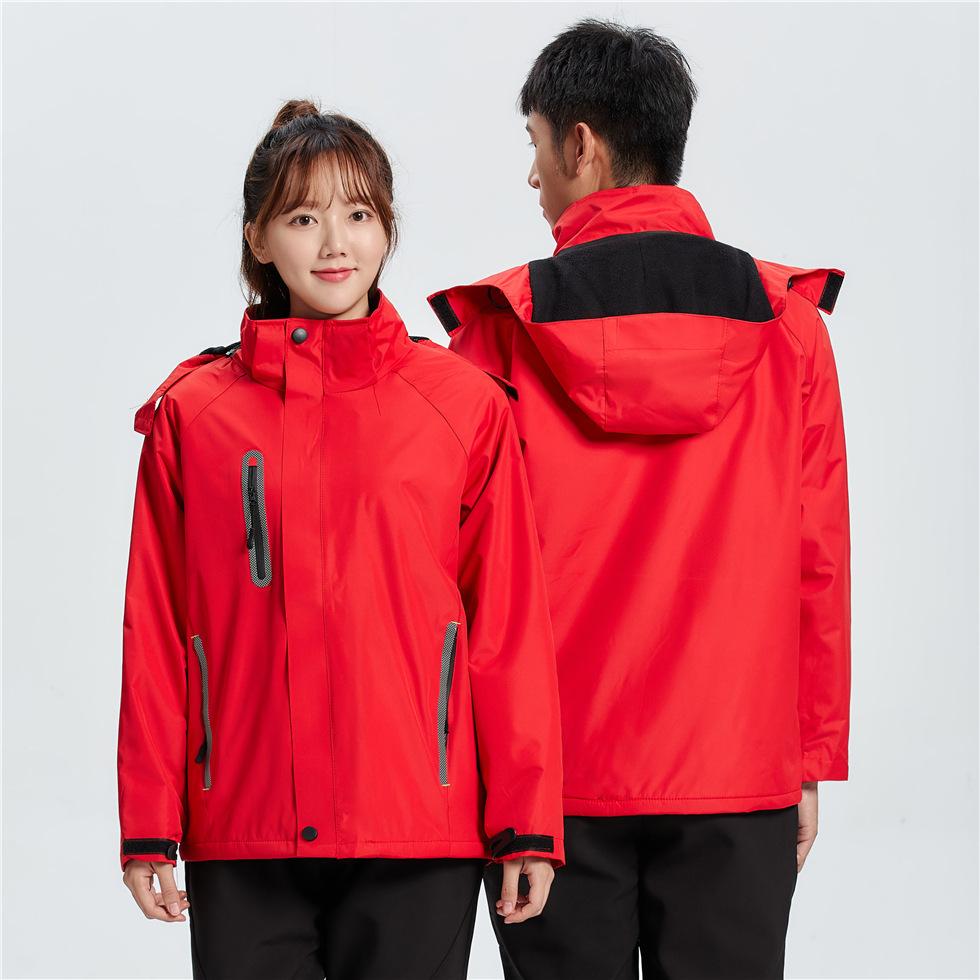 Autumn Outdoor Cold Proof Reflective Men Women Plush Stormtrooper Clothes for Delivery, Running Errands, Driving, Work Clothes, Jacket