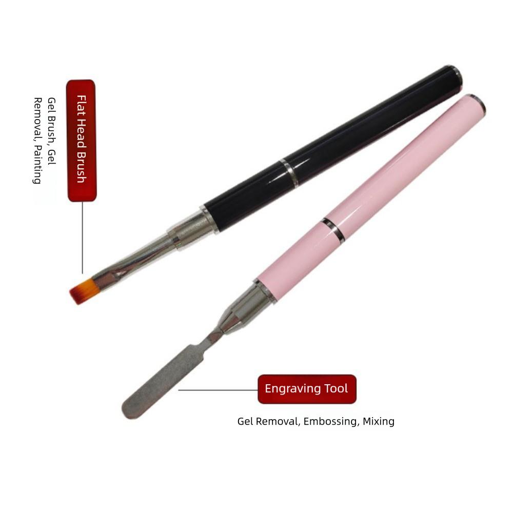 Portable Nail Brush and Spatula Dual Ended Nails Extension Gel Tool Tool Gel Brush & Picker