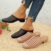 Fashion New Style Women Summer Shoes Offer Casual Slip-on Square Toe Medium Heel Slippers Sandals Woman Beach Shoes Zapatos De Mujer