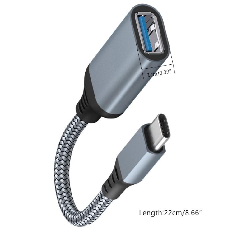 OTG-кабель USB Type C, Type C (папа) на USB 3.0 (мама), конвертер быстрой зарядки USB