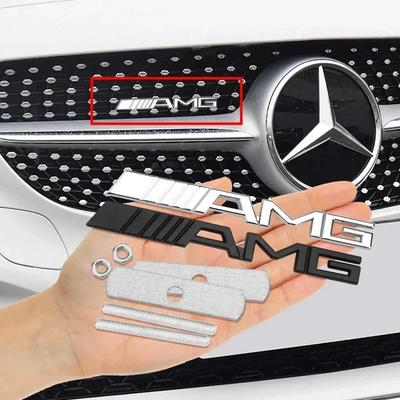 1 шт. Эмблема на решетку радиатора, наклейки с логотипом AMG для Mercedes-Benz W204 W205 W210 W211 W212 W213 W167 W176 W463 GLC C63 G63 E63