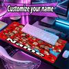 Custom Name Personalized Manchester Football F.C Pattern Mousepad, Laptop PC Desk Mat, Decorative Desk Mat for Home Keyboard Pad Gift