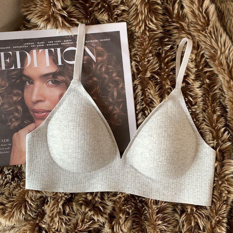 Женский летний милый цветочный бесшовный бюстгальтер пуш-ап с эффектом «обнаженной кожи», мягкая поддержка, защита от провисания, контроль боковых косточек, нижнее белье