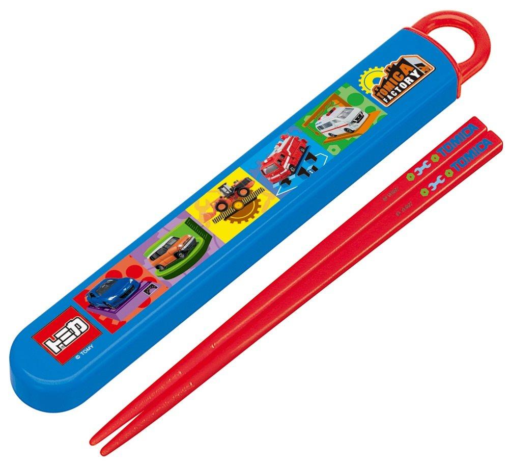 Skater Chopsticks and Chopstick Case Tomica 16 ABS2AM Set, Sliding, 16.5cm,