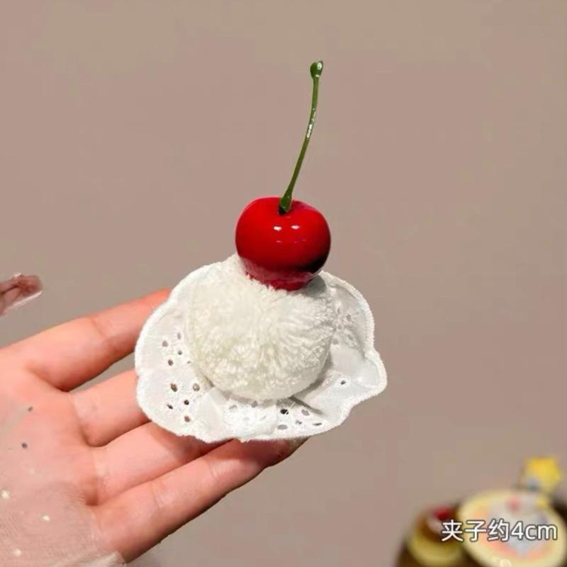 Новая милая мини кавайная мультяшная розовая серия пирожных смоляная заколка для волос аксессуары