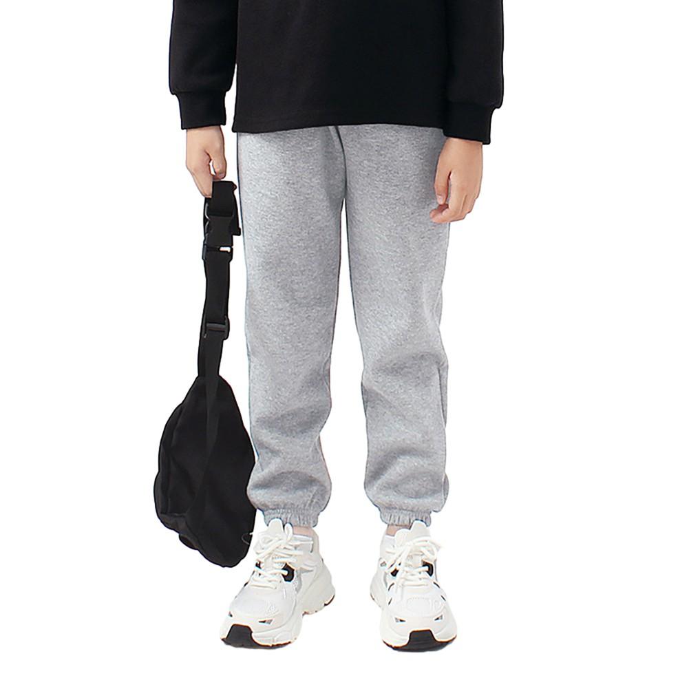 Детские повседневные спортивные штаны для мальчиков, однотонные свободные спортивные брюки с завязками