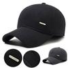 Color Baseball Solid Cap Winter Ear Protection Hat Outdoor Sun Protection Gift