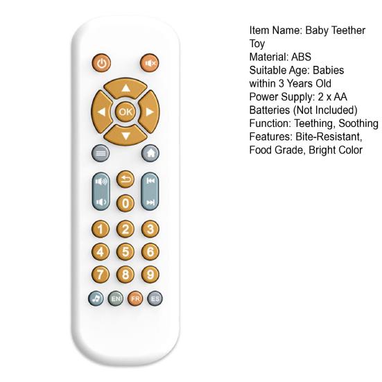 Baby Teething Toy Soft Button TV Remote Control Food Grade Silicone