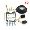2 Sets Carburetor Repair Kit with Diaphragm Float for Yamaha Virago 750 XV750 1981-1983