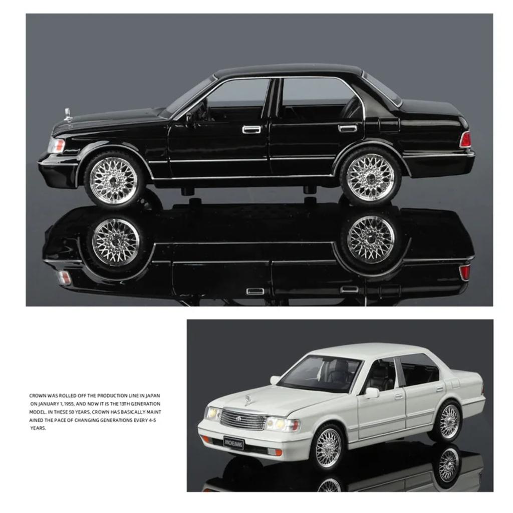1/32 Toyota Crown 133 JZS133 Сплав Классическая Модель Старого Автомобиля Литой Металл Ретро Автомобиль Модель Автомобиля Звуковая и Световая Симуляция Детская Игрушка Подарок
