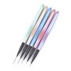 5шт красочная кисть для рисования подводки для ногтей ручка для маникюра полосатая ручка для рисования цветов акриловая тонкая ручка для рисования подводки для ногтей