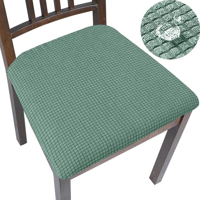 Водонепроницаемый чехол на стул, флисовая эластичная подушка, чехол для обеденного стула, простая установка, защита для мебели, 1 шт., домашний декор