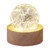 Detachable Luminous Crystal Ornaments Shiny Glaze Beads Glass Sphere Figurine  Xmas Gift