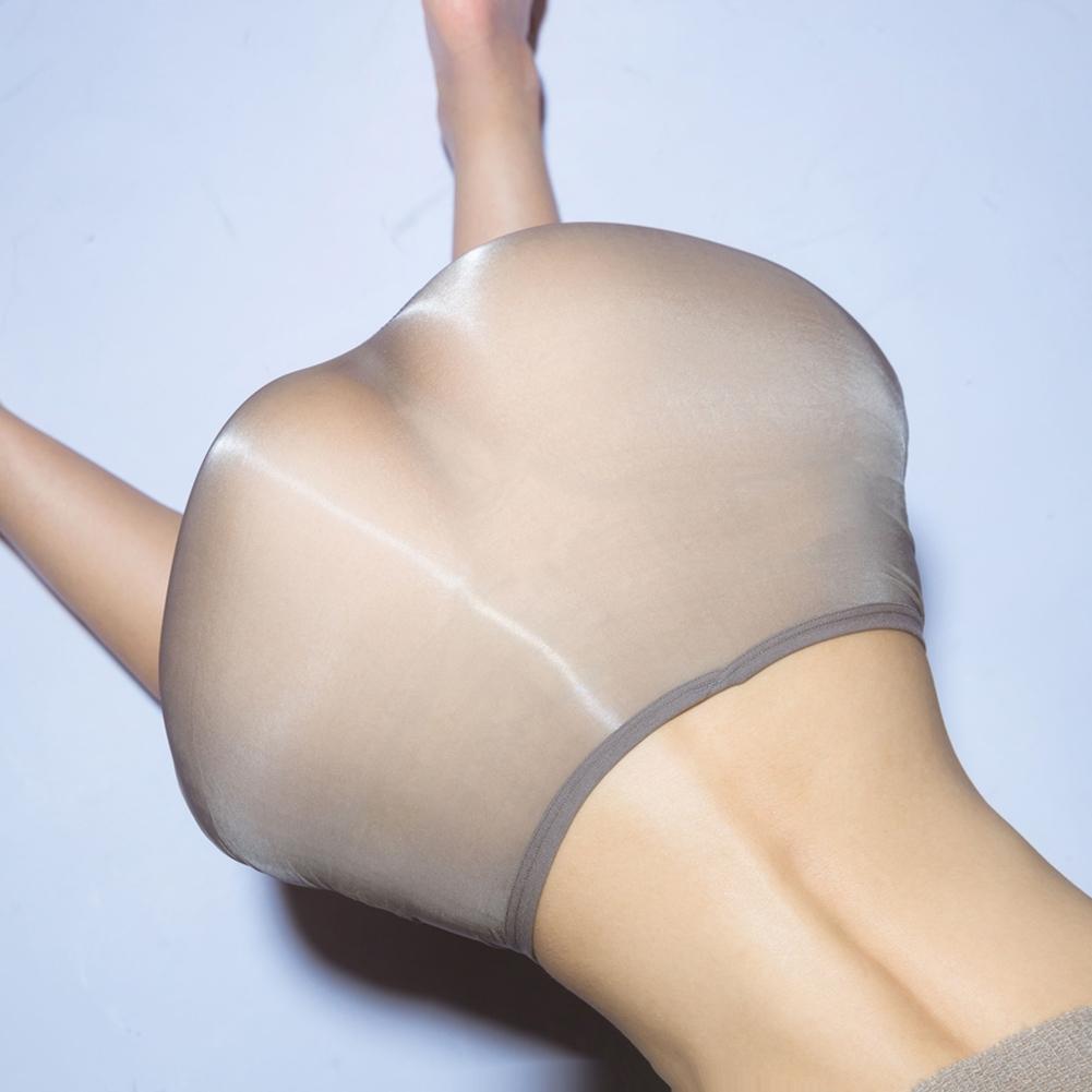 Женские сексуальные трусики Маслянистые блестящие Прозрачное нижнее белье Эластичные трусы-боксеры Sissy