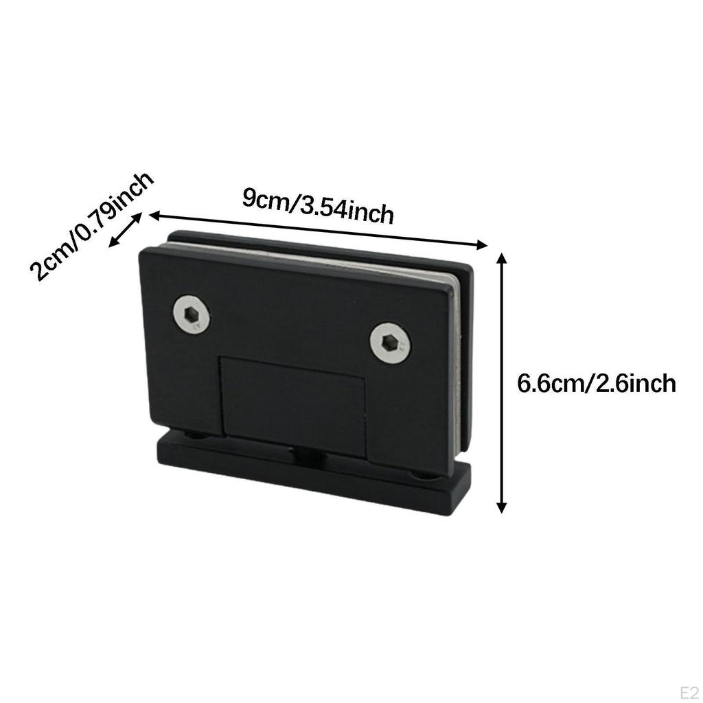 Петли для стеклянных дверей, нержавеющая сталь 304, легко устанавливаются, профессиональный премиальный зажим-клипса для ванной комнаты