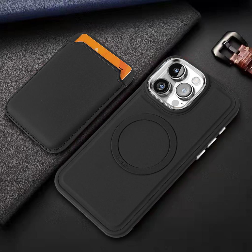 2 In 1 Detachable Cards Solt Walet Leather Case For iPhone 16 15 Plus14 13 12 11 Pro Max For Magsafe Wireless Charging Skin Cover