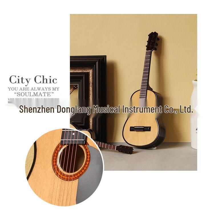 Миниатюрная фигурка классической гитары с вырезом - Народный кукольный инструмент для подарков на дни рождения, выпускные или Рождество для взрослых