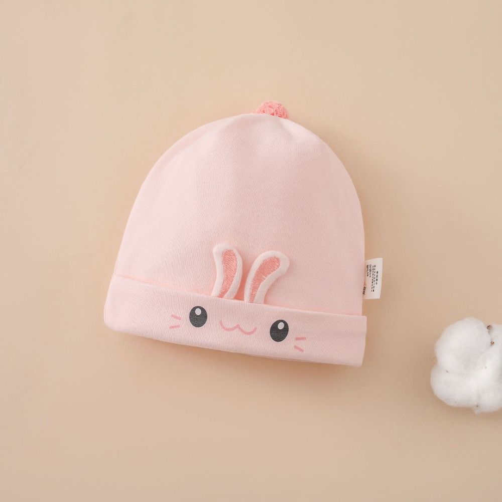0-3 Months Baby Fetal Cap Print Newborn Hats Headwear Boneless Muslin Hats Toddler