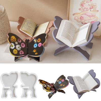 Силиконовые формы для подставки для книг в форме бабочки, удобные формы для полок в форме бабочки, формы для держателей книг для всех читателей