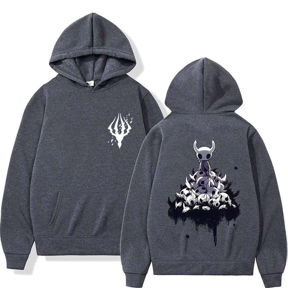 Худи с графическим принтом Hollow Knight Подарок фанатам Мужская Женская Одежда Мода Оверсайз Уличная Мода Мужской Повседневный Худи-пуловер