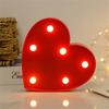 Creative Heart Shape LED Night Light Lamp Battery Powered Lights Home Decor