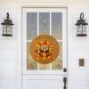 Elegant Thanksgiving Turkey Round Sign For Festive Front Door Decoration