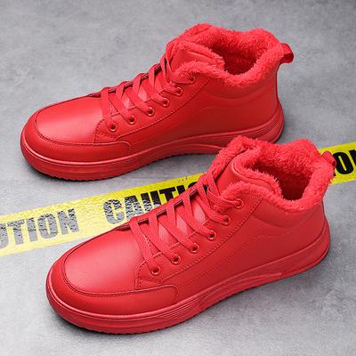 Модные зимние туфли на платформе для женщин, пары, плюшевые теплые туфли на шнуровке, повседневные кроссовки для мужчин