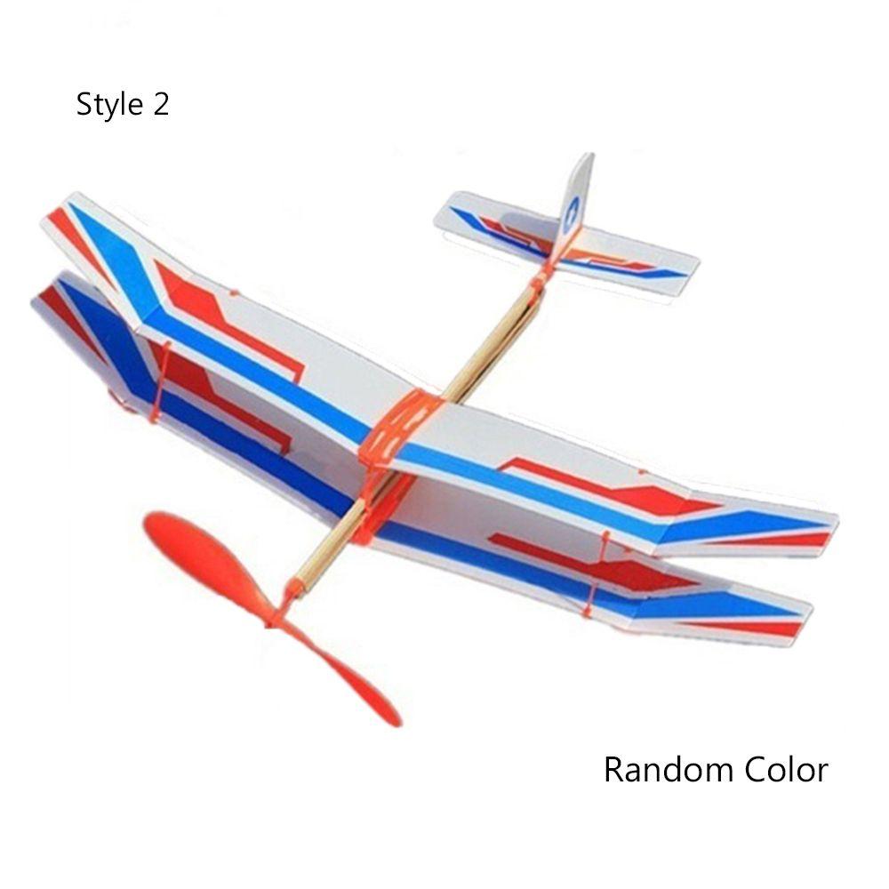 Лучший подарок Сборка модели самолета своими руками из пенопласта Самолет с двигателем Летающий планер Эластичный резиновый самолет