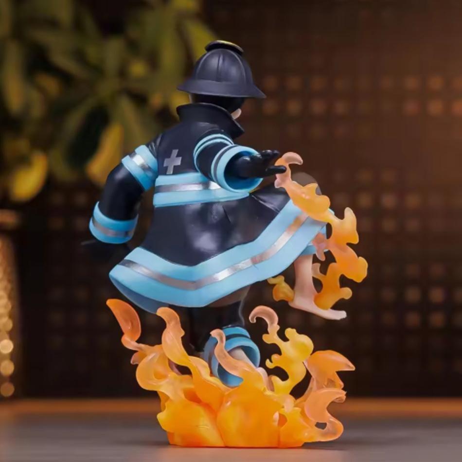 Аниме Синра Кусакабе Фигурка Сцена Огненный Отряд Специальный Эффект Кровь Настольная Кукла Фигурка Коллекция Подарки