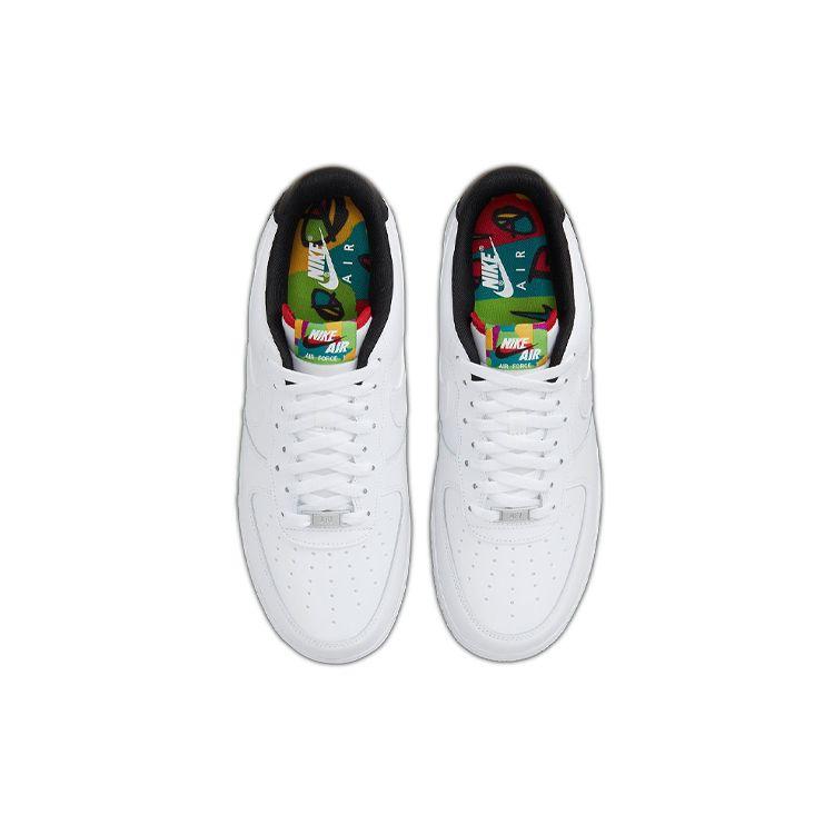Мужские кроссовки Air Force 1 07 LV8 3 Peace Love Nike белые университетско-красные DM8148-100