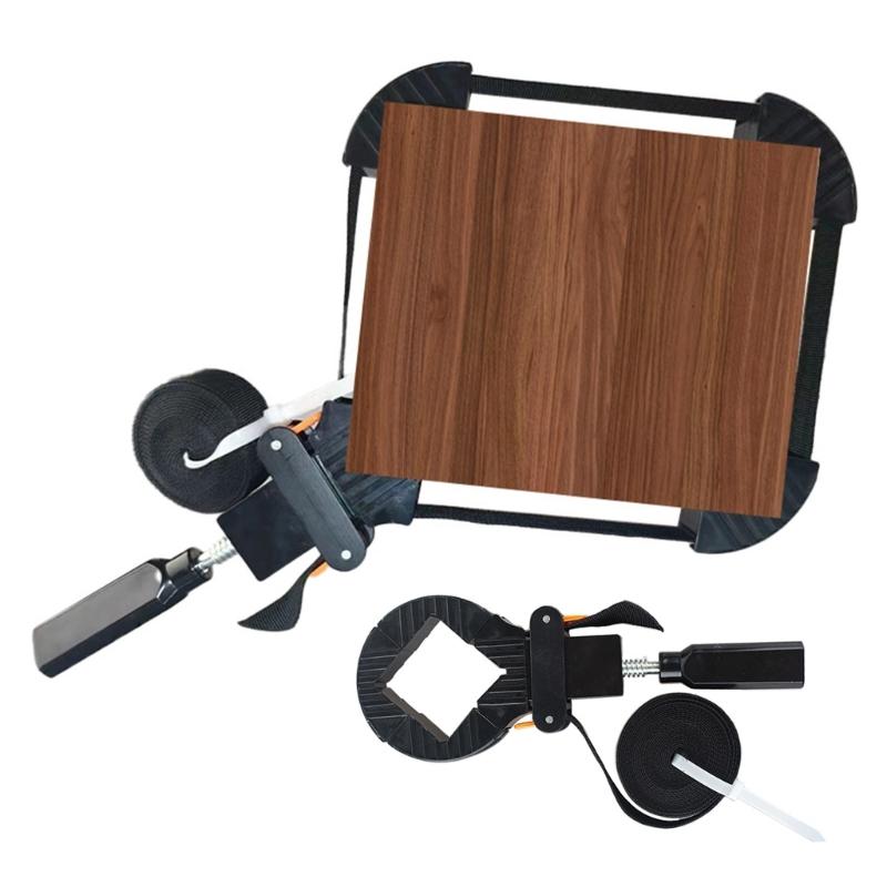 Регулируемый угловой зажим 4 губки Держатель для фоторамок Быстросъемный ленточный зажим Столярный инструмент Многоугольный зажим Прочный