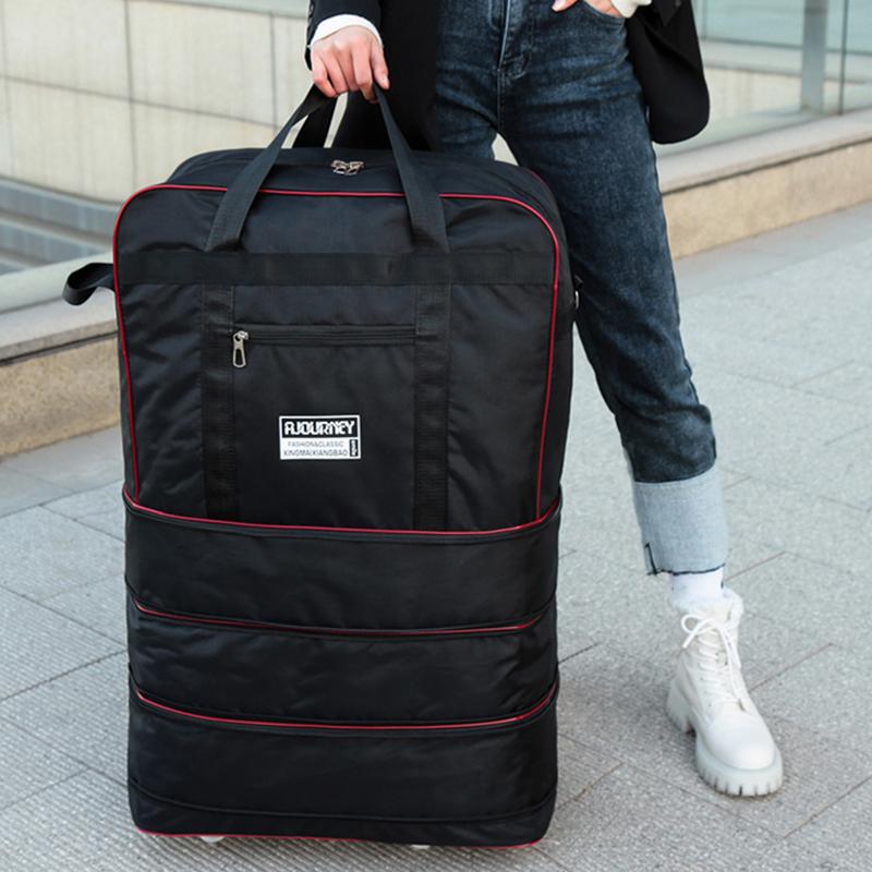 Дорожная сумка, сумка на колесиках, складной чемодан для багажа, многослойная сумка для хранения, дорожная сумка из ткани Оксфорд для переезда