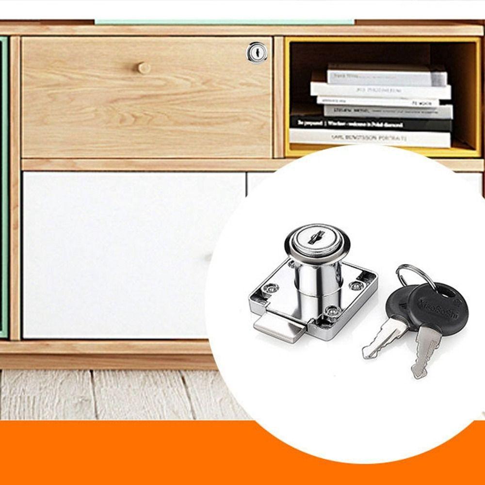 Замок для ящика стола из холоднокатаной стали, сплав цинка, с ключами, защелка для шкафа, сменные замки, противоугонный замок для мебельной двери, замок для шкафа