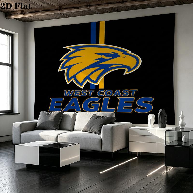West Coast Eagles Printed Tapestry – Wall Hanging for Bedrooms, Dorms, and Home Decor