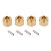 4Pcs RC Hub Adapter Hex Brass for Traxxas for TRX4M 1 18 Scale Crawler Car Accessories 5mm