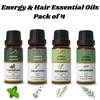 Комбо эфирных масел Ananta Energy & Hair – Мята, Эвкалипт, Розмарин и Кедр (10 мл × 4)