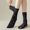 1/3/10 Pairs Summer Thin Lace Socks Wooden Ear Edge Mid-calf Socks Lace Lace Stacker Socks
