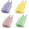 USB Zaryadlovchi Tez zaryadlash 2A 3 Port Mobil telefon zaryadlovchilari iPhone Samsung Xiaomi Huawei plansheti uchun Tez zaryadlash Devor adapteri