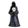 Halloween Grim Reaper Figurine Spooky Black Robe Death Ghost Resin Statue Sculpture Indoor Home Office Desktop Decoration Ornament Festival Gift