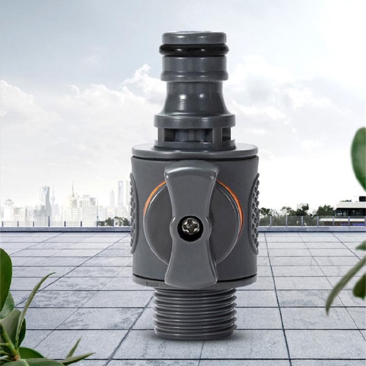 Instants Connects Disconnect 6 Point Threaded Hose Adapter ABS Plastic Materials With Flows Control Mechanism