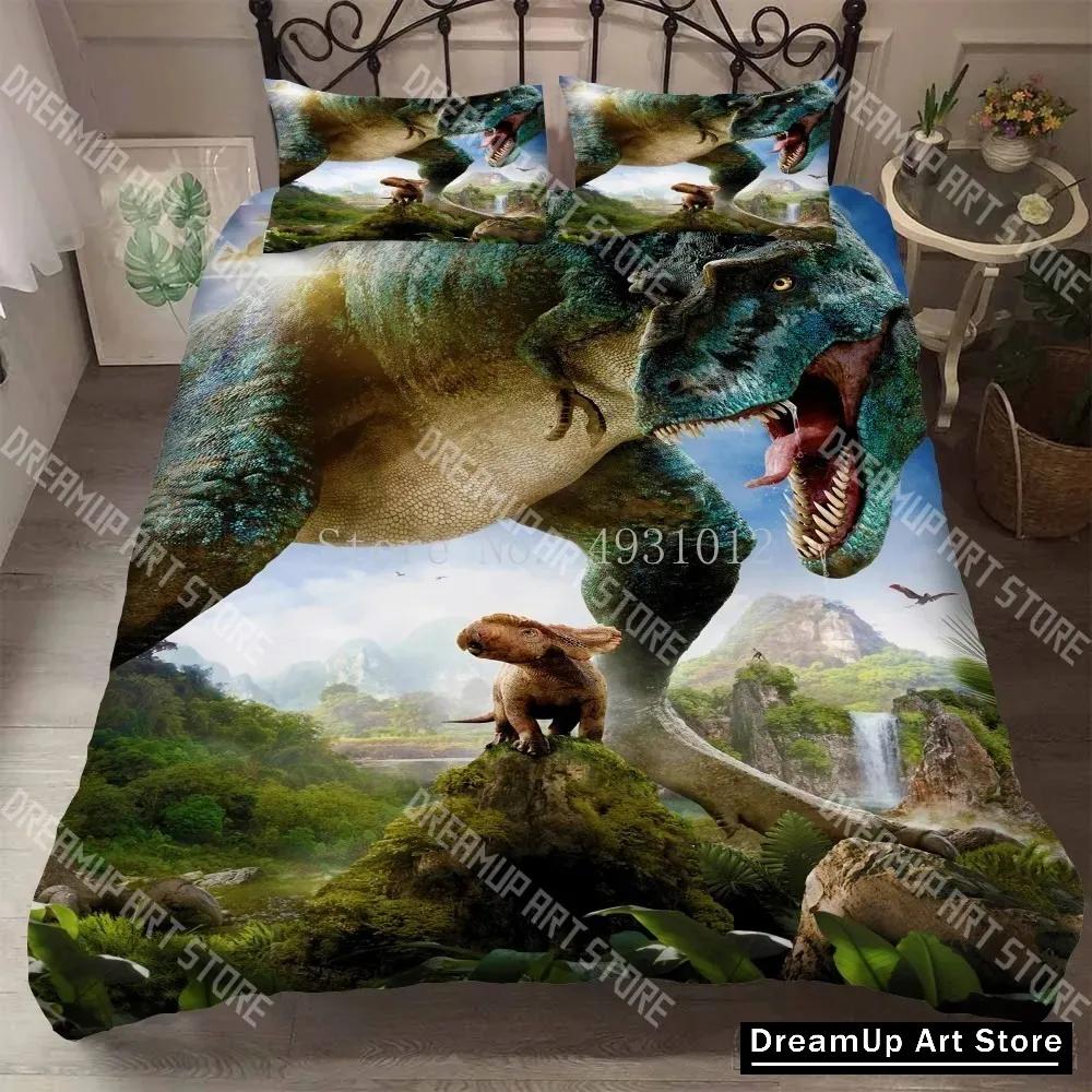 Admire Jurassic Park Dinosaur Cartoon Duvet Cover Set HD Comforter Cover For Kids Bedding Sets Bedclothes Bedroom Decor