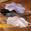Silk Cloud Light-Blocking Eye Mask with Ear-Hangs for Sleep Fatigue, Double-Sided Mulberry Silk.
