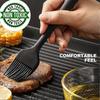 1PCS Kitchen Brush, Pastry Brush, Silicone Pastry Brush, Silicone Barbecue Brushes, for Cooking, Barbecue, Cakes, Baking, 21 cm, Black