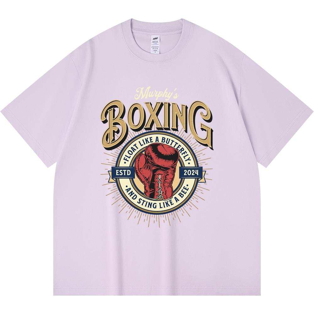 Футболка из 100% хлопка плотностью 230 г/м2, футболки Murphys Boxing Sports Print Tees, забавная футболка из чесаного хлопка в стиле Харадзюку