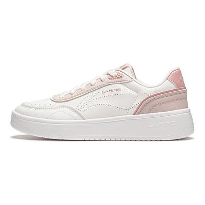 Li Ning Хлебная основа Скользкие, Износостойкие, Дышащие, Увеличивающие рост Низкие кеды для скейтбординга Женские AGCU112-1