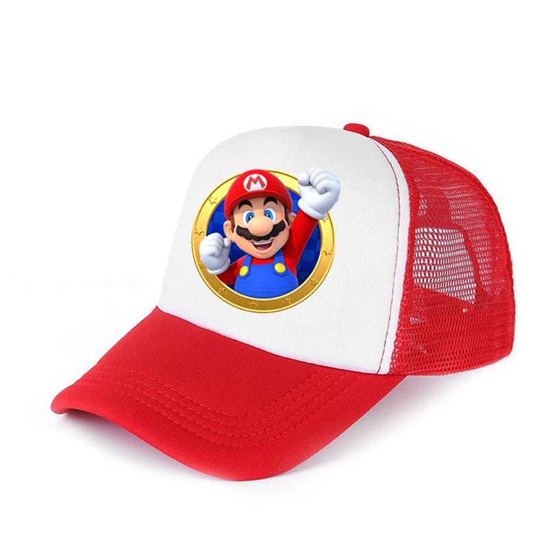 Мультяшная шляпа от солнца Super Mario Brothers для детей, дышащая, идеально подходит для всех сезонов