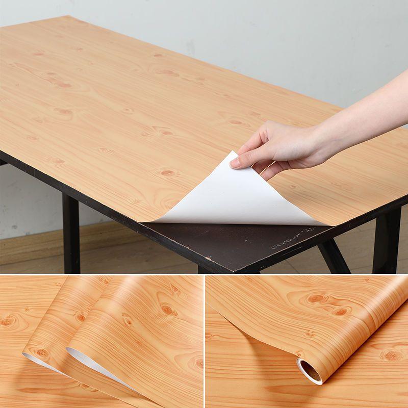 Ширина 55 см Обои ПВХ с текстурой дерева для двери, шкафа, стола, мебели, водонепроницаемые самоклеящиеся наклейки, пленка для домашнего декора