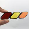3-Color Grille Badge Decal Sticker Emblem Car Rear Trunk Emblem Badge Decal Accessories For Toyota RAV4 FJ Cruiser Tacoma TRD