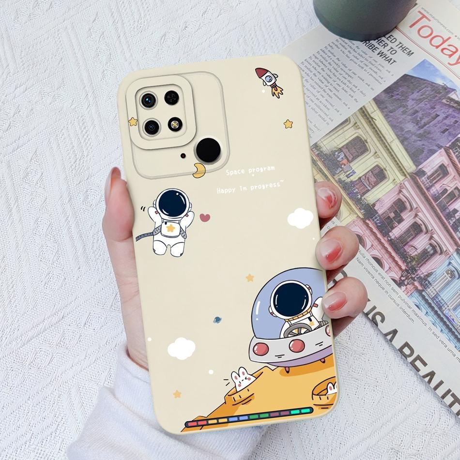 Case For Xiaomi Redmi 10C 10X 10A Sport Panda Camera Coverage Soft Liquid Silicone Cover For Redmi 10 C X A Sport Funda Bumper