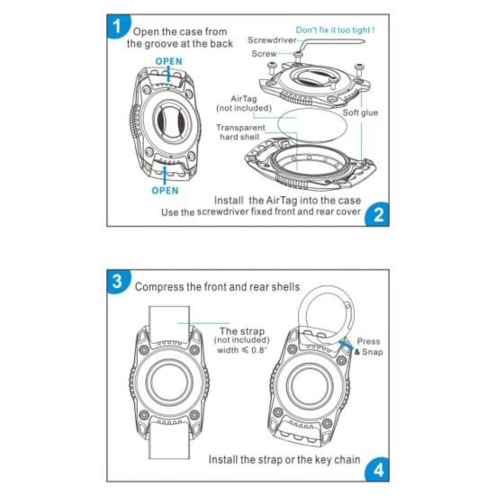Yousheng 1 комплект, защитный чехол для локатора, устойчивый к царапинам держатель локатора, водонепроницаемая защита для локатора домашних животных для Airtag